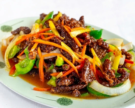 Crispy ginger beef at Szechuan Kitchen, Chinese takeout on Broadway in Saskatoon