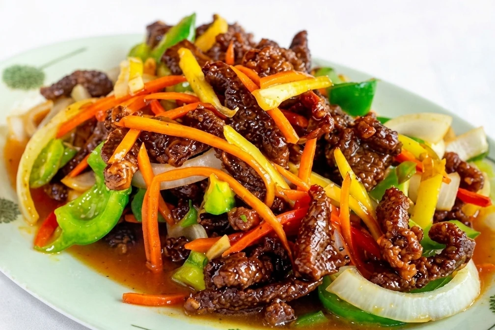 Crispy ginger beef at Szechuan Kitchen in Saskatoon, SK