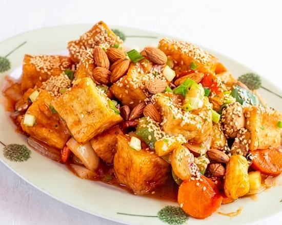 Malaysian tofu at Szechuan Kitchen, a Chinese restaurant on Broadway Ave in Saskatoon, SK